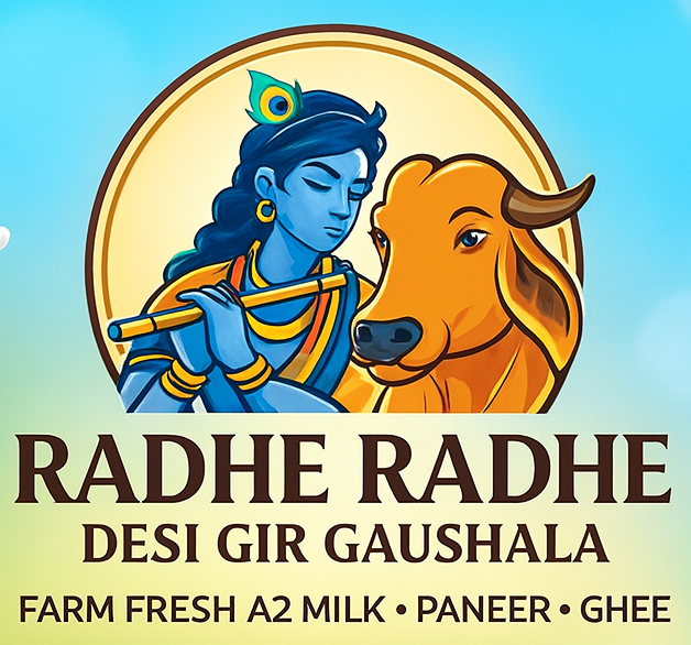 Radhe Radhe Desi Gir Gaushala Logo